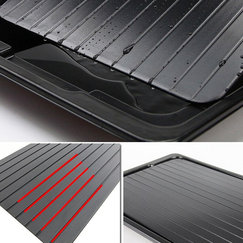Rápido descongelación bandeja deshielo comida congelada carne fruta rápida descongelación placa Junta descongelar cocina Gadget de herramienta