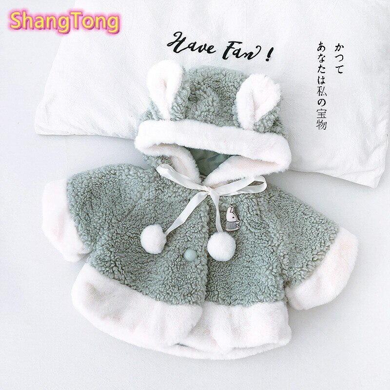 Newborn Baby Coat Autumn Winter Unisex Cotton Hooded Cartoon Christmas baby winter 2 Color baby girl winter coat 0-18M 2019New