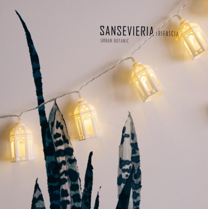Frisk lille hus dekorative lys led lampesnor farve lampe værelse layout soveværelse natlampe 3m 20 led