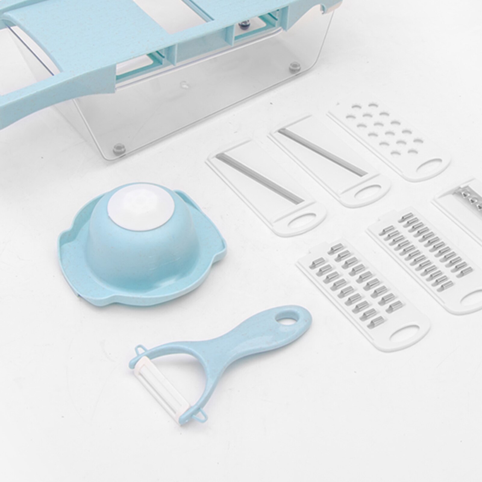 Kitchen Grater Vegetable Food Cutter Chopper Slicer Shredder Blue