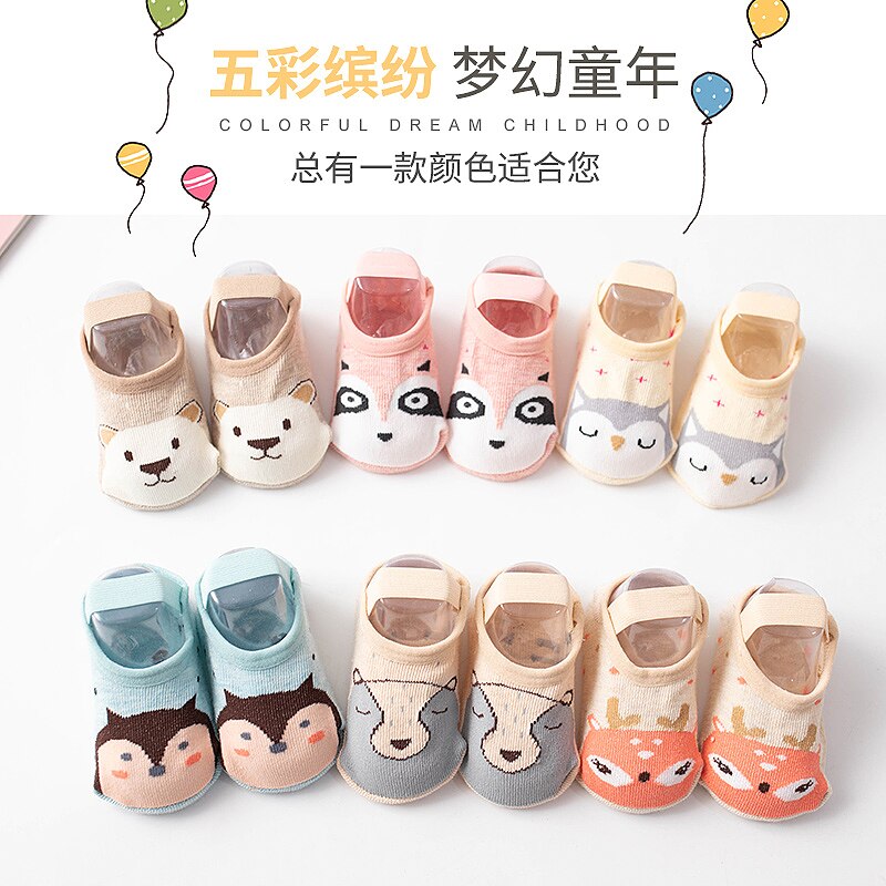 Baby Sokken Boot Sokken Katoenen Baby Peuter Vloer Sokken Leuke Cartoon Baby Anti-Slip Sokken Baby Meisje Baby Boy zachte Sokken