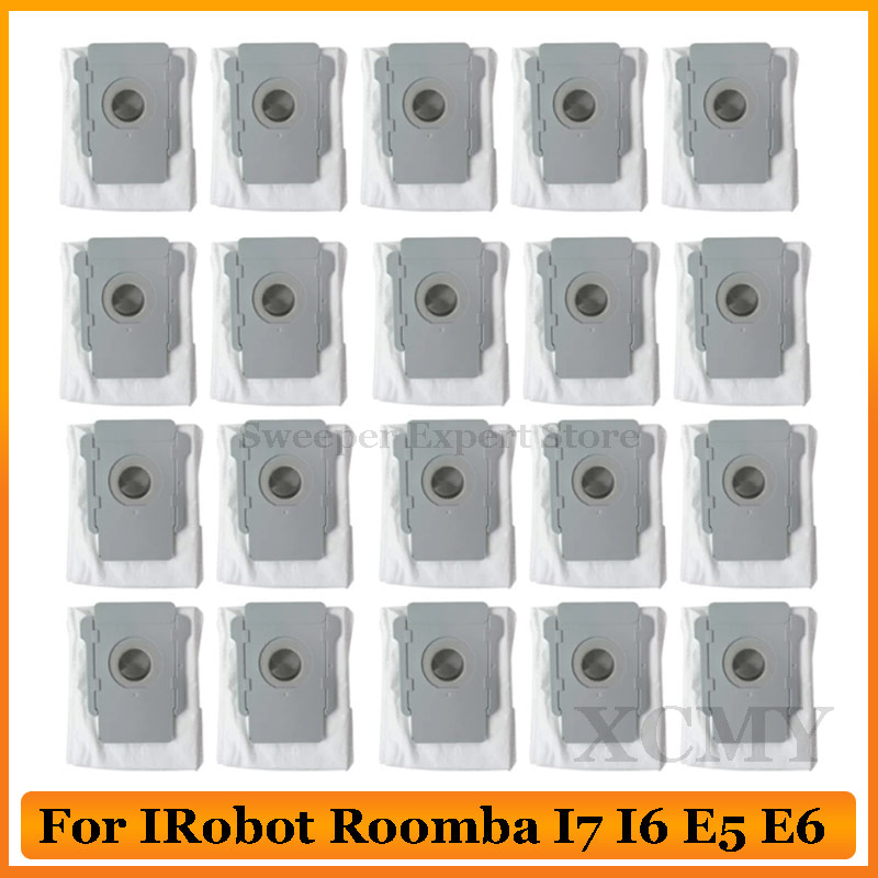 Bolsa de polvo para IRobot Roomba i7 + i7 plus J7 J7 +/Plus E5 E6 E7 S9 S9 + piezas de repuesto Robot aspirador bolsas de repuesto