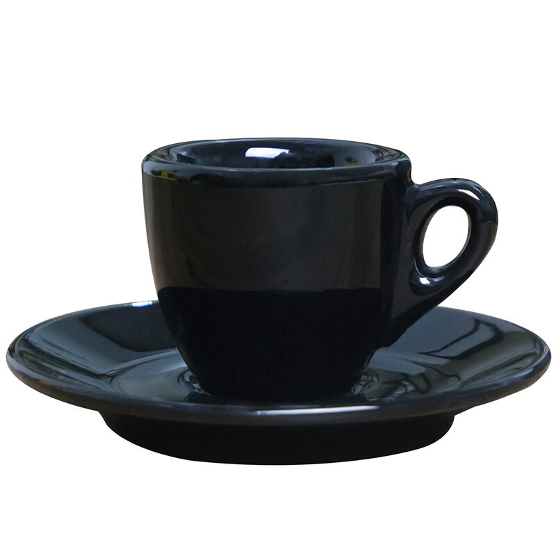 Italy Classic Ceramic Coffee Cups Saucer SetEspresso Mugs Thickened Coffee Shop Hotel Small Porcelain Drinkware