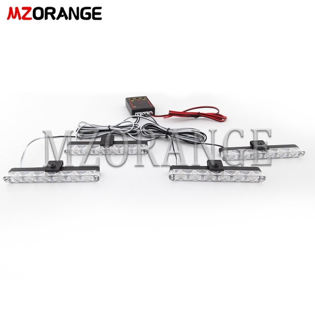 4x6LEDS Stroboscopen Fso Zaklamp Politielichten Stroboscooplichten LED Noodbrandweer Waarschuwing Knipperlicht Grill Auto Vrachtwagen Ambulance: changeable / 4200k