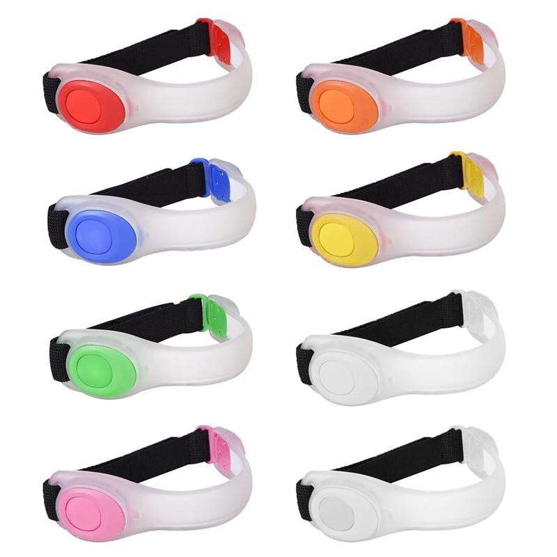 Nacht fietsen hardlopen led licht armband 8 kleuren reflecterende veiligheidsband sportband waarschuwingsarm outdoor veiligheidsband reflecterend  b2 n 8