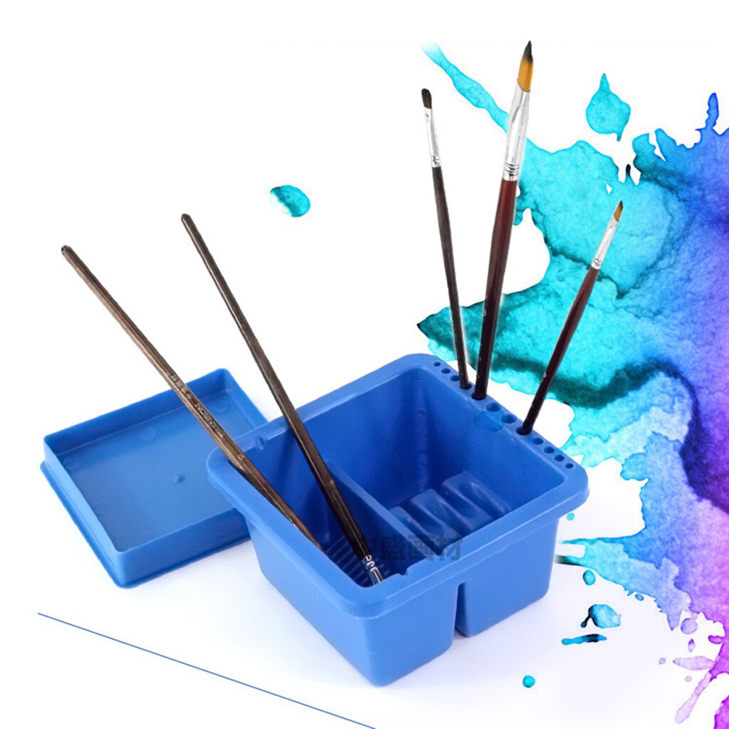 Blue Brush Washer Cleaner Palette Cleaning Acrylic Watercolor Oil Painting