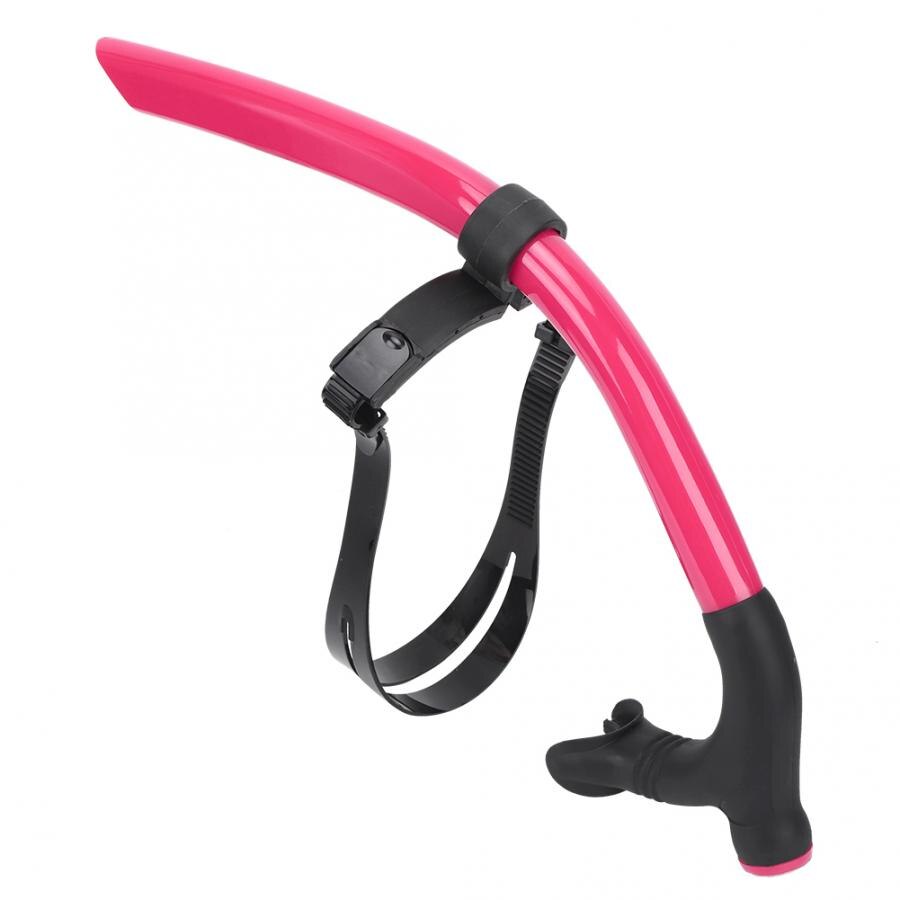 Front Snorkel Breathing Tube Detachable Swimming Scuba Snorkeling Diving Training Snorkel Freestyle Breaststroke: Pink