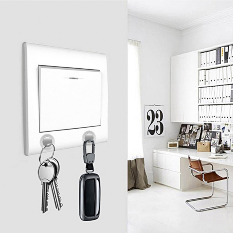 Keuken Opslag Organisatie Punch-Gratis Magnetische Haken Multi-Functio Muur Haken Hanger Sleutel Jas Cup Opknoping Hanger voor Thuis