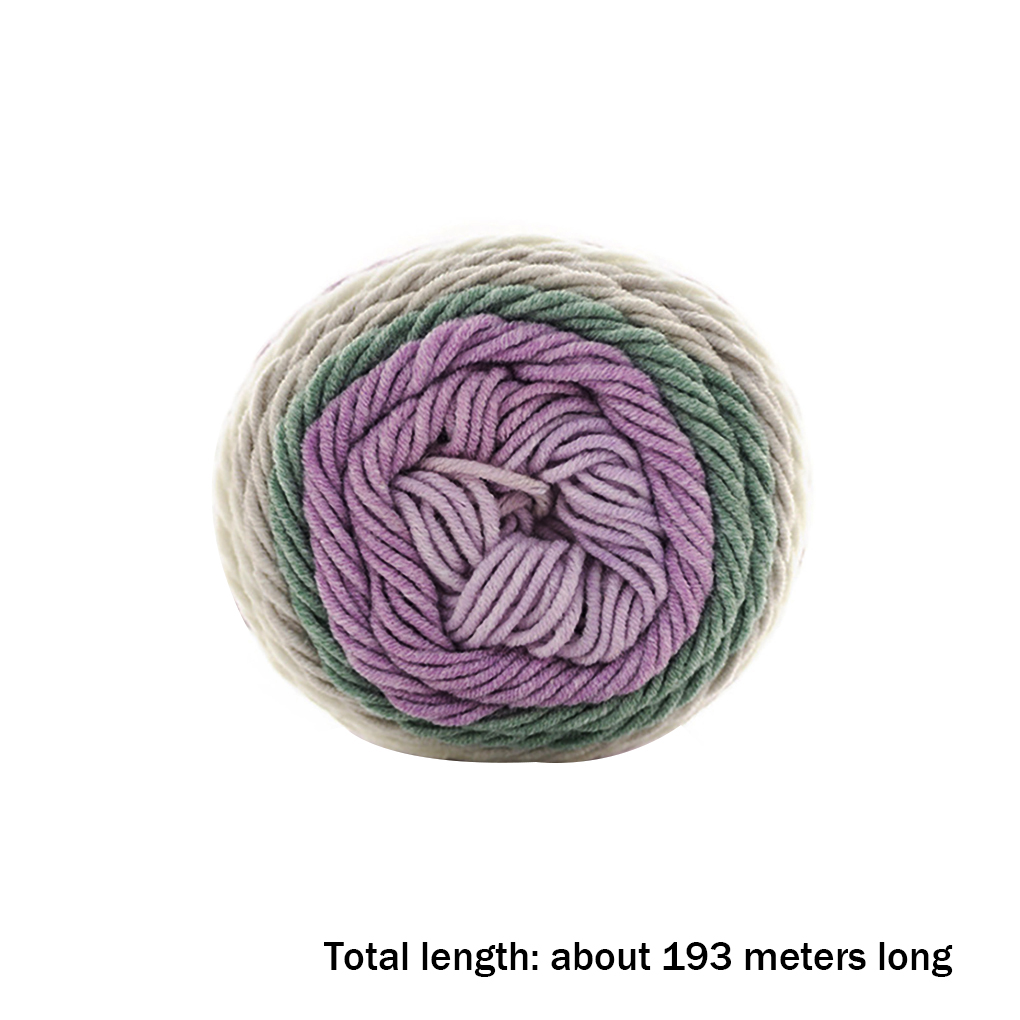 193M Rainbow Segment dyed yarn 5 Strand wool Yarn Sweater Scar DIY Handmade knitted Hat Scarf Sofa Cushion Cake Yarn: E