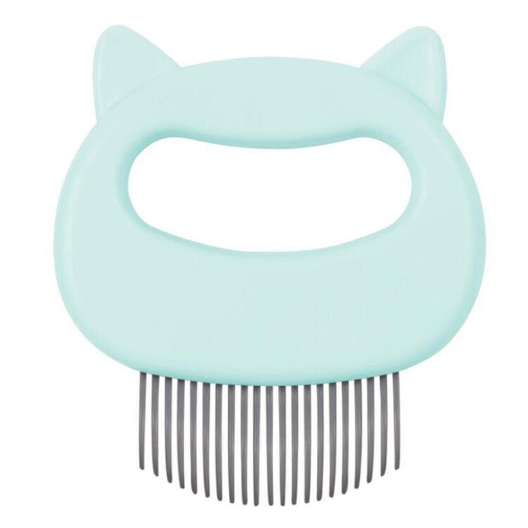 Cepillo masajeador relajante para gatos de juguete para uno mismo Gato, cepillo para mascotas, cepillo de pelo para perros, peine de masaje con nudo abierto: Green