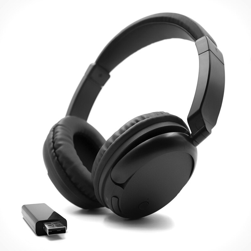 Beroep FM TV Draadloze Hoofdtelefoon Stereo Super Bass RF Ontvanger Met USB Emitter TV Headsets voor Computer voor IOS Xiaomi