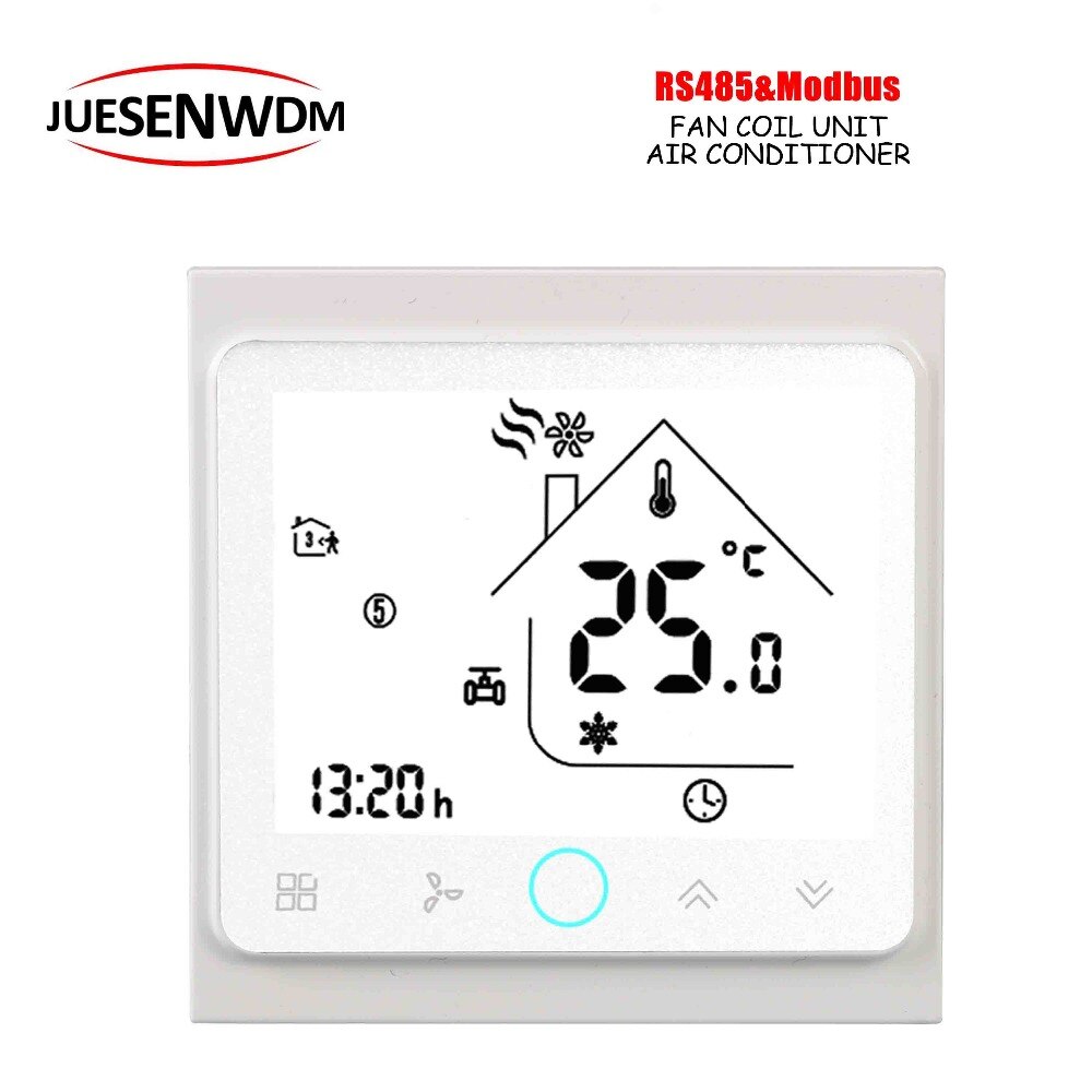Thermostat proportionnel RS485/MODBUS RTU | 4 tuyaux, 2 tuyaux régulés 0-10V avec communication pour chauffer et refroidir