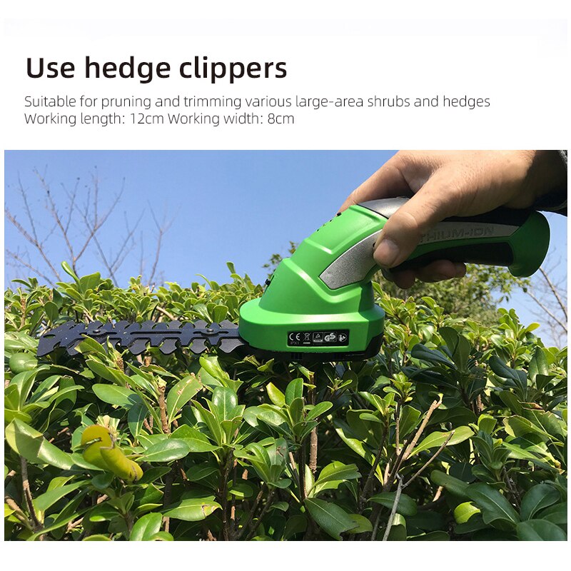 Cordless Grass Shear lectric Hedge Trimmer 2 in 1 Rechargeable Grass cutting machine Battery Garden Tool Lawn Mower