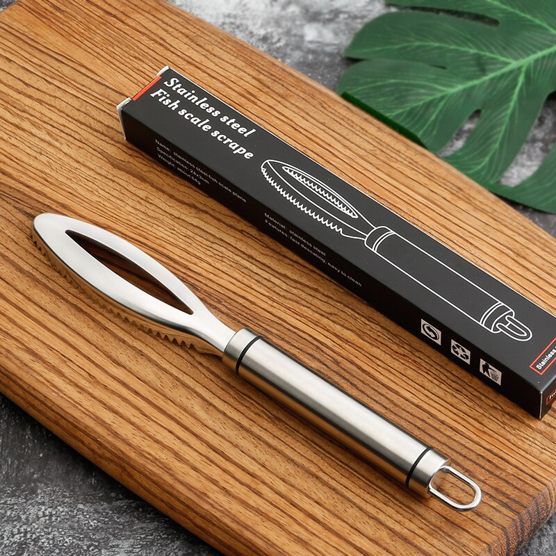Écailles de poisson propres de cuisine en acier inoxydable, couteau pour gratter les fruits de mer, outils