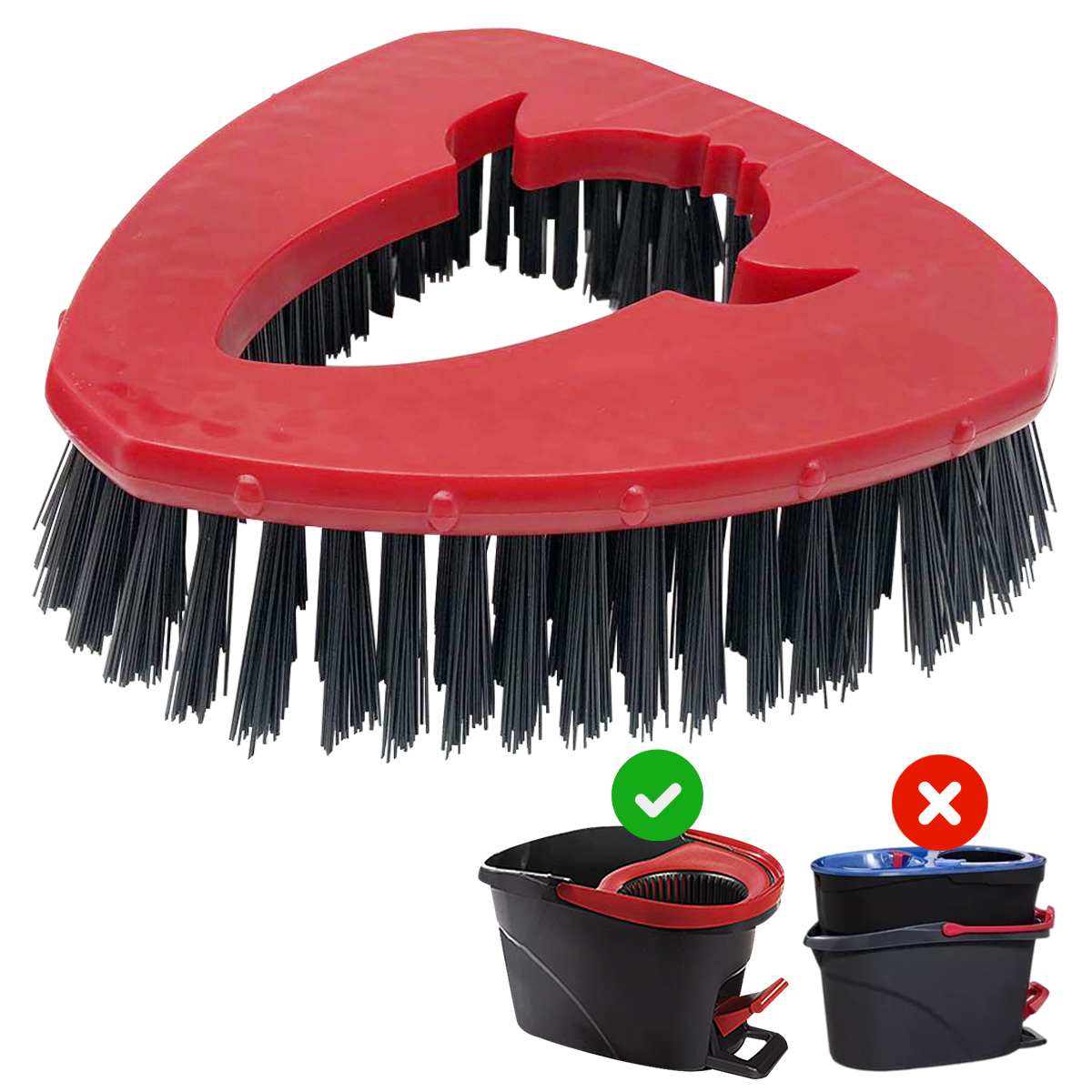 Tête de rechange pour vadrouille rotative, Base de tête de rechange pour système de réservoir Vileda / O Cedar EasyWring 1, épurateur de sol de douche