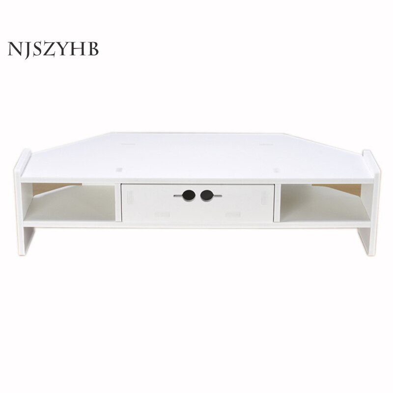 Simple style home computer monitor living room TV increase rack base office desktop storage box sundries storage rack