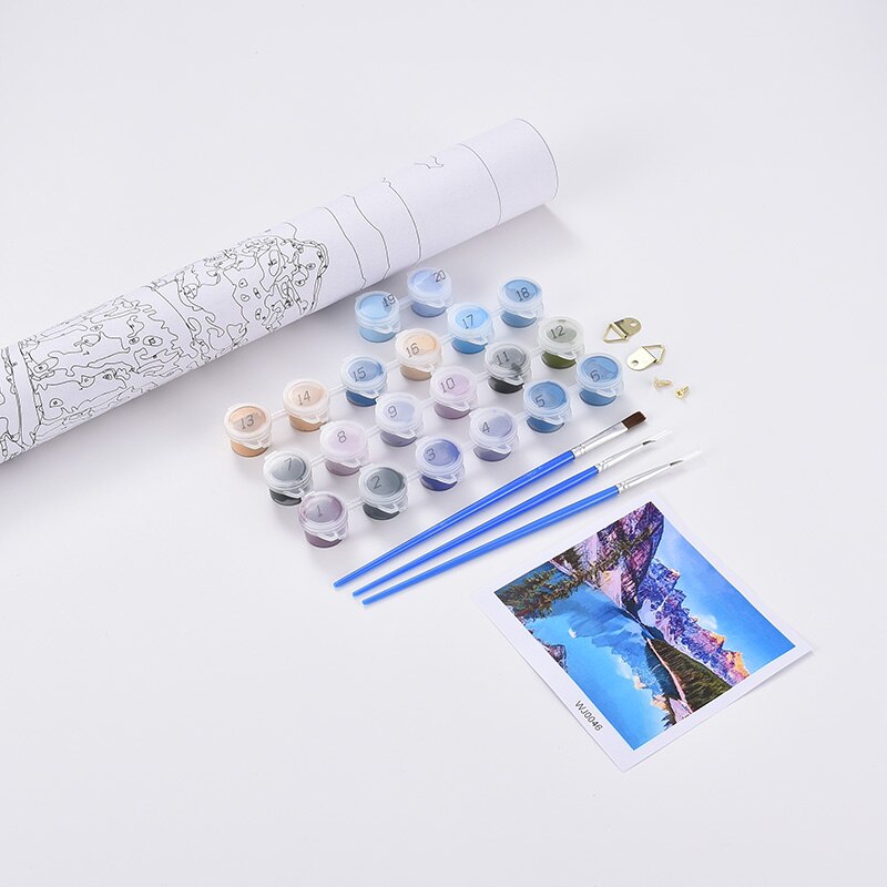 Pintura Diy de tortuga por números para colorear por números, arte de pared moderno, imagen por números para decoración del hogar, juguetes hechos a mano para niños