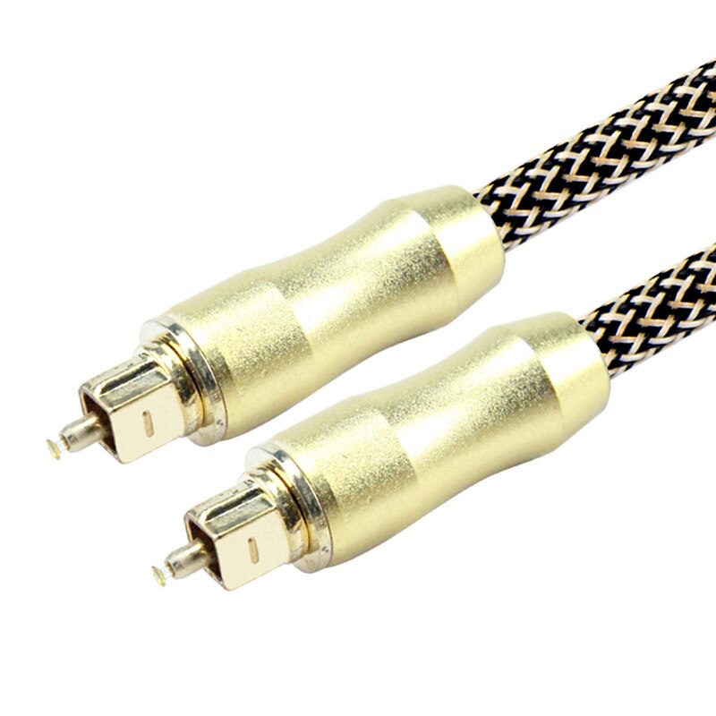 Câble Optico Audio numérique Toslink SPDIF fibre optique cordon Audio 1.5m pour amplificateurs lecteur Blu-ray Xbox barre de son câble optique: zinc alloy connector / 2m