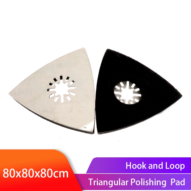 Sanding Pads 80x80x80mm Polishing Sanding Pad Abrasive Tools Oscillating Multi Tool for Multimaster
