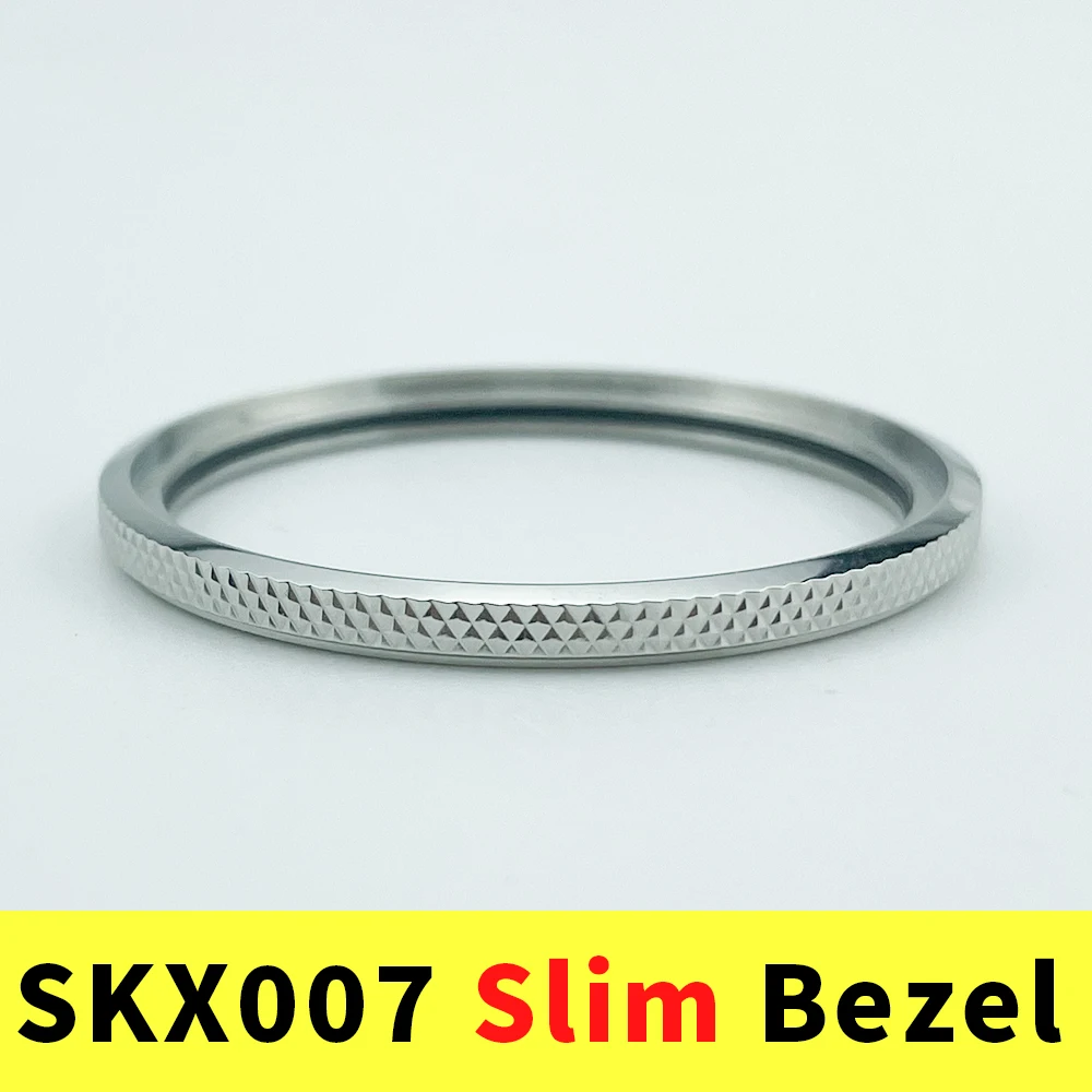 Slim SKX unidirectionele bezel-upgrade: dun 316L roestvrij staal Verbeter uw SKX007-horloge met 120 klikken: green