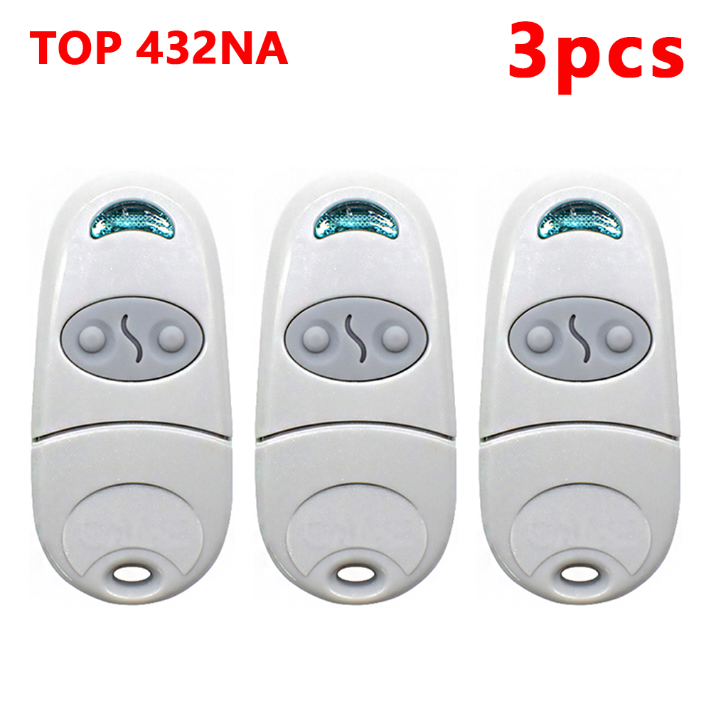 3 stuks CAME TOP 432NA 432EV 432EE 434EV 434EV 434EE 434NA TOP432EV TOP432EE TOP432NA 433.92MHz Garagedeur afstandsbediening: WHITE