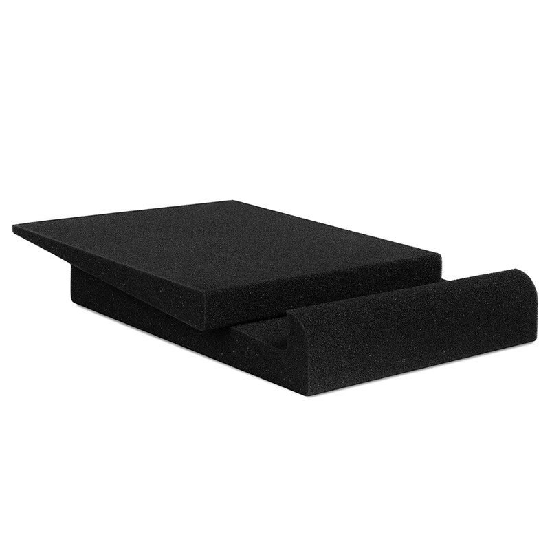 2 sets monitor-isolationspads für 4 zoll, hochdichter, dämpfender akustikschaumstoff, passend für die meisten bücherregale