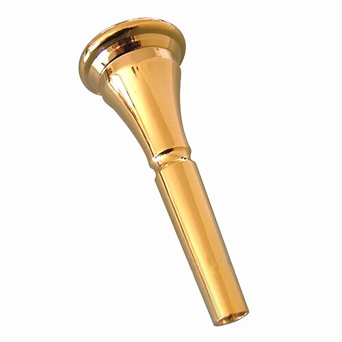 Mundstykke med fransk horn - forgyldt - mærke