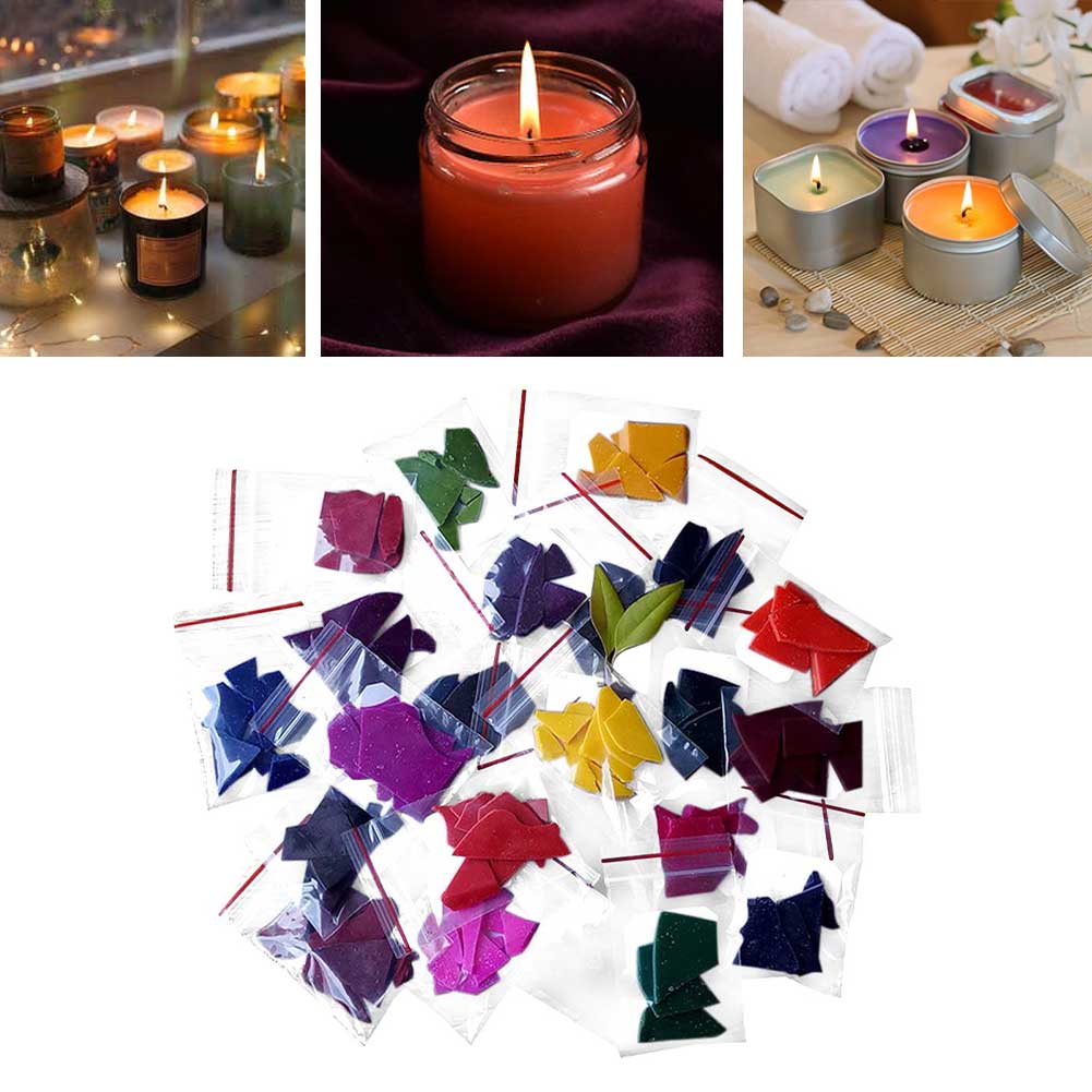 24 farver hjem giftfri paraffin flager lys farvestof sæt håndlavet soja håndværk duftende pigmenter maling aromaterapi gør diy