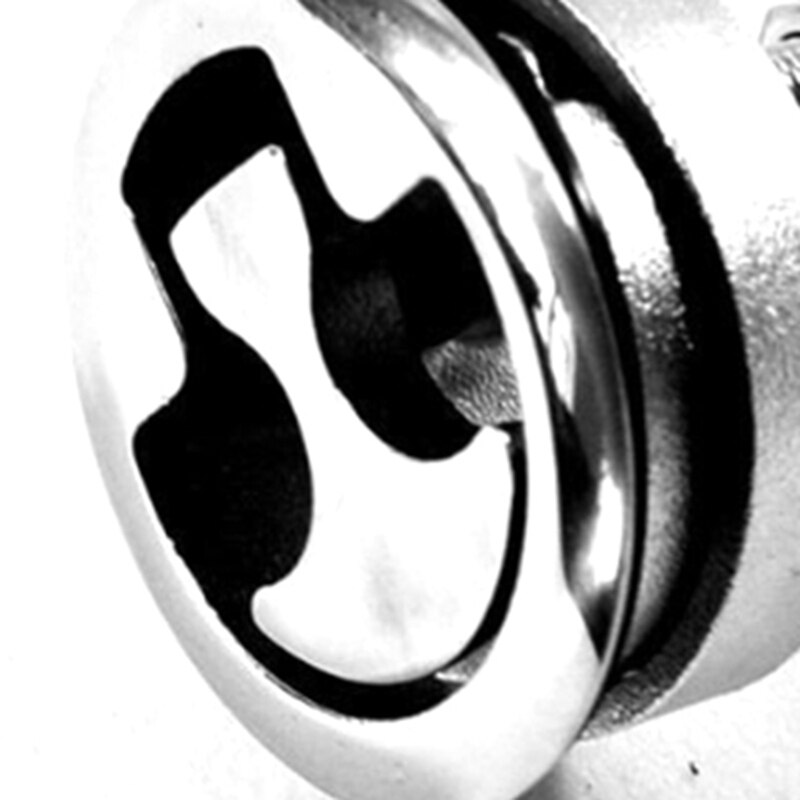 Silver Marine Boat Floor Buckle Hatch Latch Flush Turning Lift Handle 316 Stainless Steel Marine Hardware