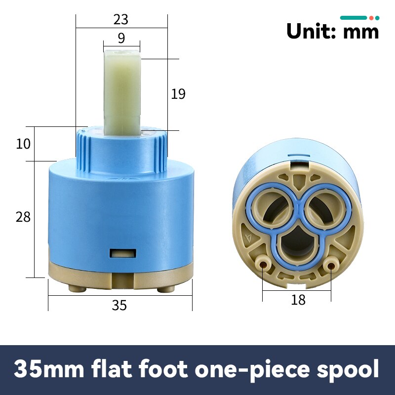 Faucet Valve Core Standard Ceramic Cartridge Replacement Parts for Faucet Valve Shower Valve Core Water Mixer Faucet Splitter: 8