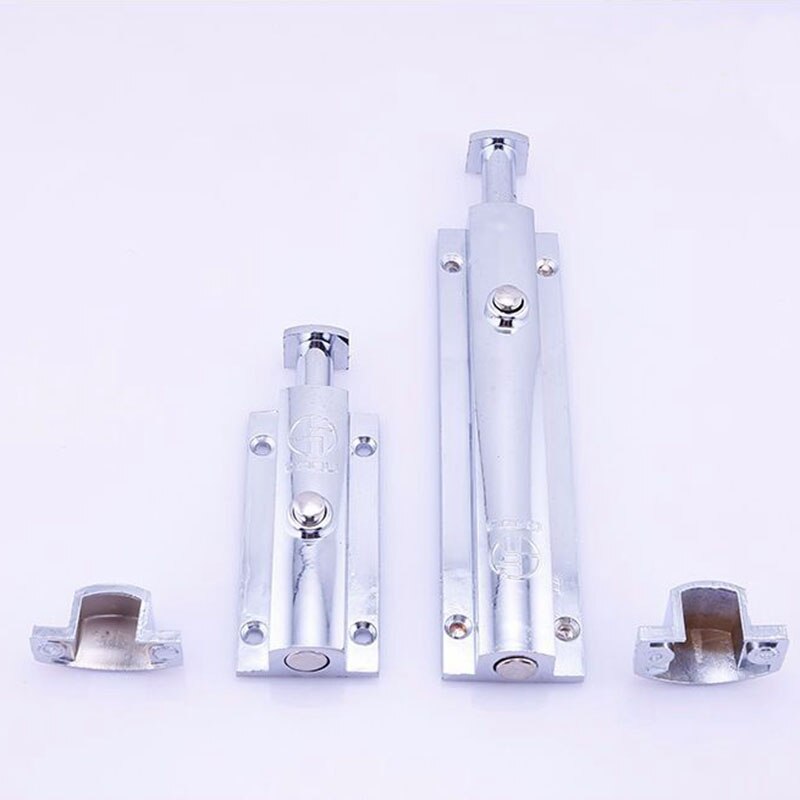 Push-button Anti-theft Automatic Spring Latch Toilet Installation Safety Wooden Door Bolt Self-elastic Lock