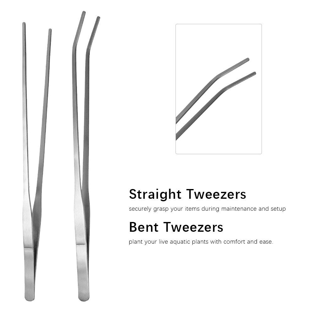 5Pcs/Set Tools Planted Aquarium Ada Aquarium Tank Cleaner Tools Aquarium Scissor Aquatic Plant Tweezers Spatula Tool Set