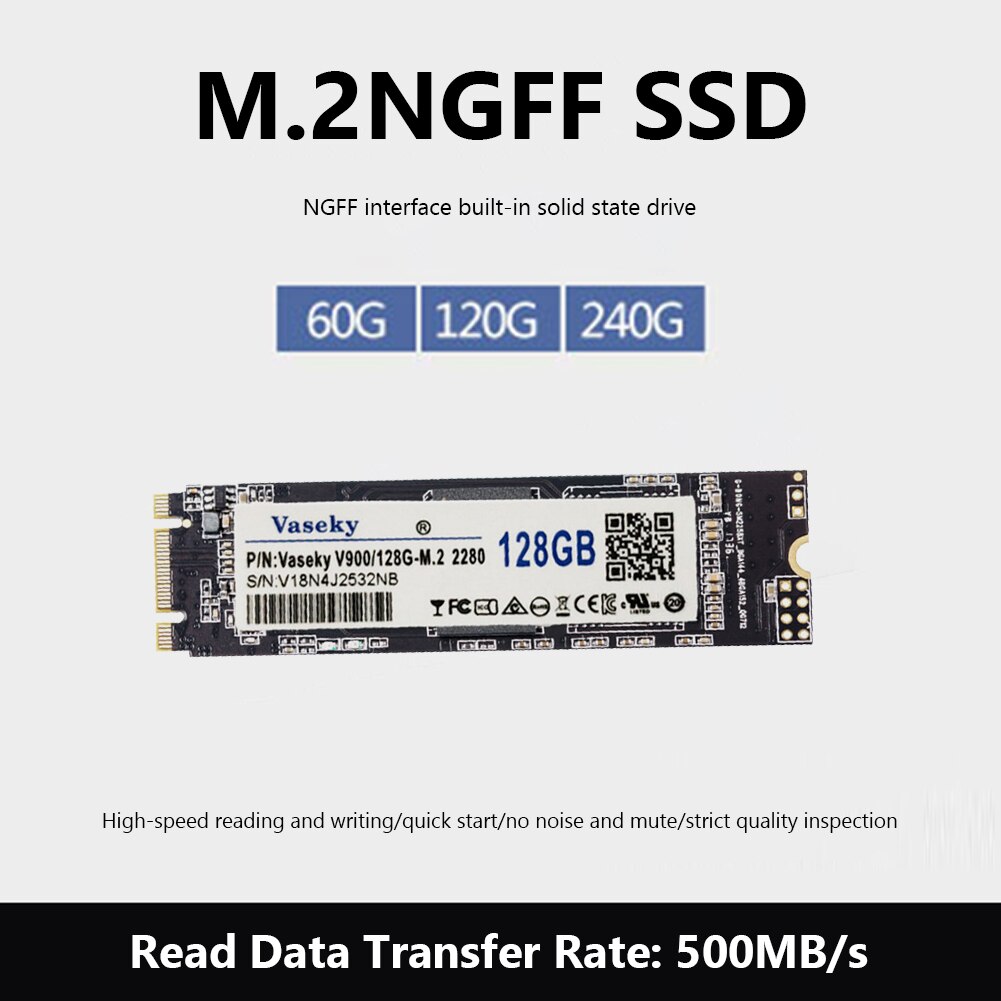 M.2 SSD 256GB 128GB 64GB MLC NGFF M2 2280 Internal Solid State Drive Hard Disk HDD for Laptop Desktop Computer PC
