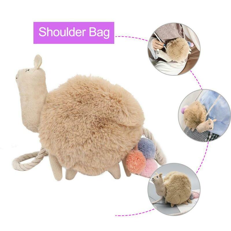 Women Alpaca Llama Handbag Coin Purses Shoulder Messenger Crossbody Tote Bags Purse Satchel