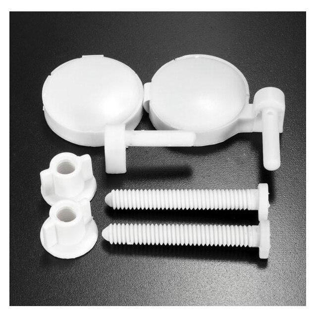 2 Pcs Diy Plastic Toiletbril Schroeven Bevestigingen Fit Toiletbrillen Scharnieren Reparatie Gereedschap Type & Size: 3 #4.6X4.6 Cm