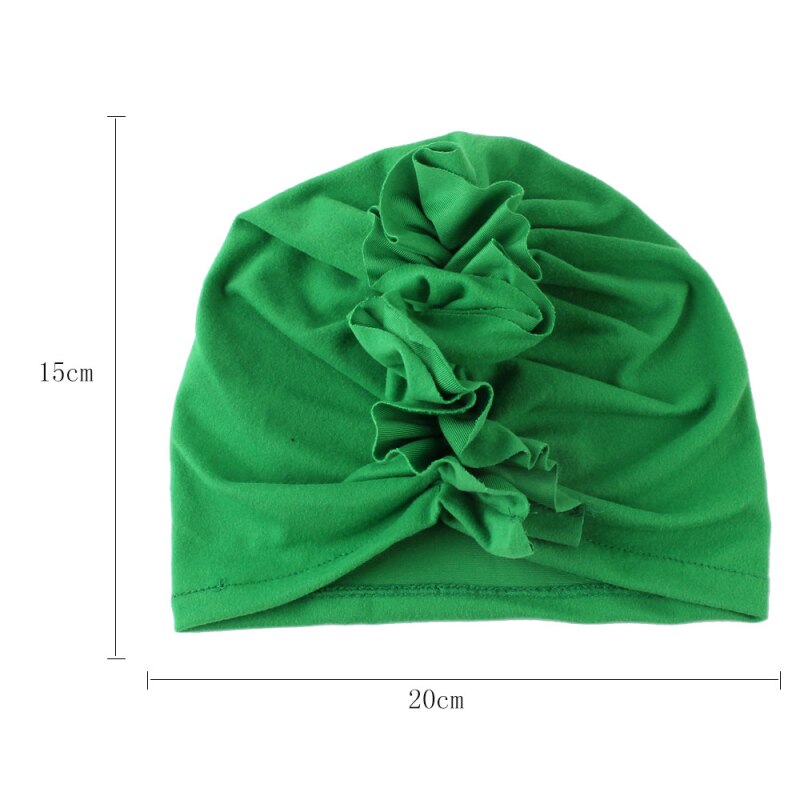 1Pc Baby Meisjes Hoofdband Mode Bloem Baby Hoed Pasgeboren Elastische Baby Tulband Hoeden Voor Meisjes Cotton Baby Beanie cap