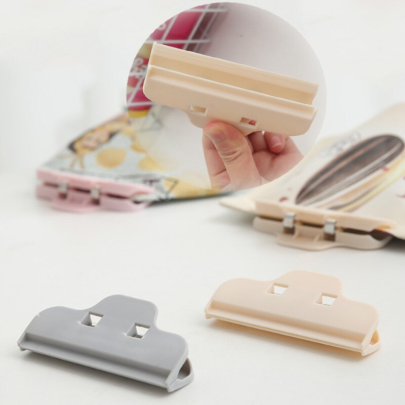 Pinzas selladas para bolsas de comida, Clip portátil para Cocina Casera multifuncional, almacenamiento de aperitivos y pan, herramienta de sellado, 4 Uds.