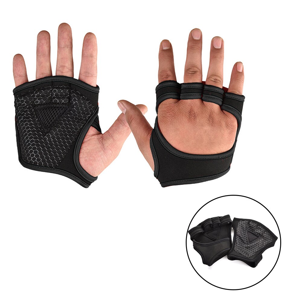 Gants d'entrainement d'haltérophilie pour femmes et hommes, 1 paire, pour le Fitness, la musculation, la gymnastique, les poignées, la protection de la paume des mains,: Color 5 / M