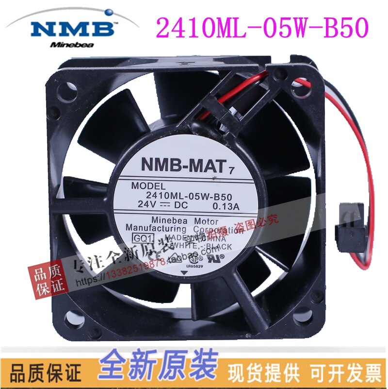 NOVA NMB-MAT 2410ML-05W-B50 6025 DC24V 0.13A freqüência ventilador de refrigeração NMB