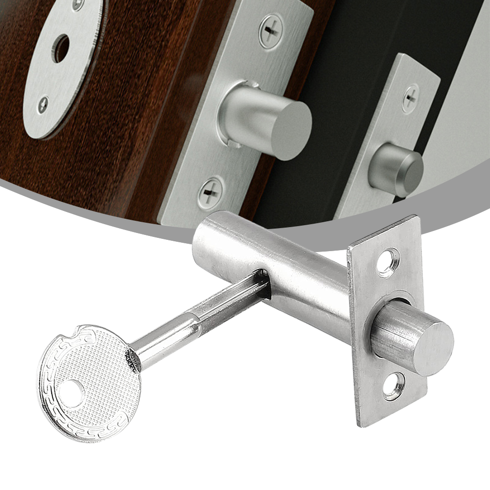 Channel Lock Tube Well Lock Access Hole Invisible Door Lock Stainless Steel Hiddens Manager Lock Well Lock Key Mortise Lock