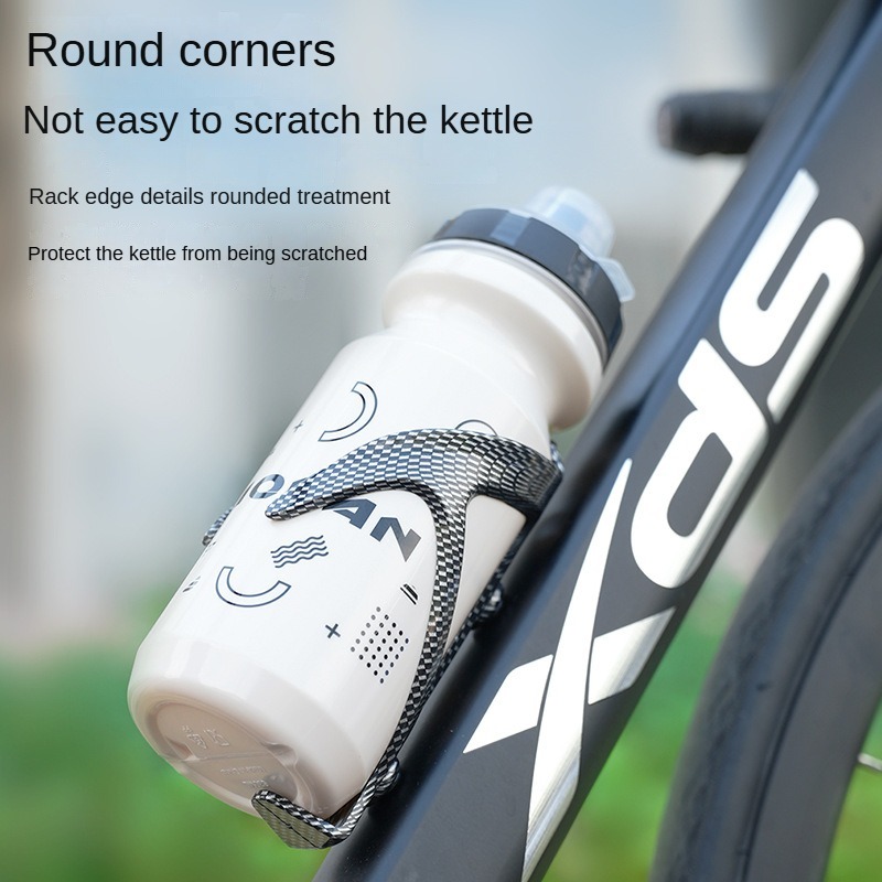 Portabotellas de fibra de carbono para bicicleta, soporte de plástico para botella de bicicleta de montaña y carretera, accesorios ligeros para montar