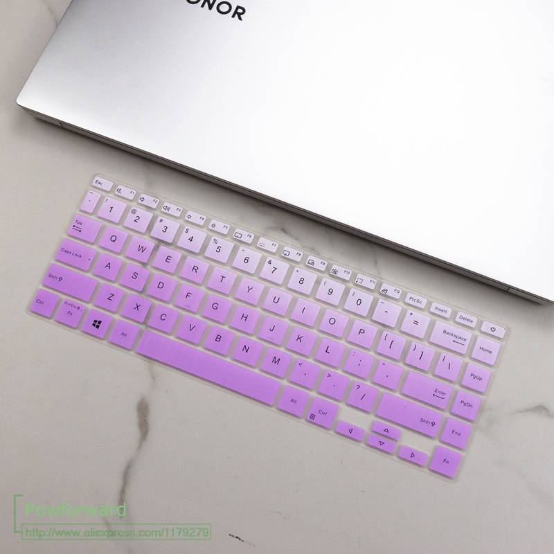 for Asus Zenbook Q407I Q407 Vivobook S433 S433F S433FA S433FL UM433IQ US Layout Silicone Keyboard Protector Skin Cover: fadepurple