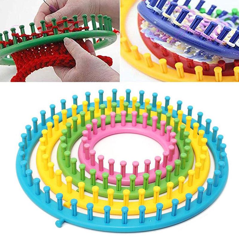 Weaving Loom Knitting Loom Flower Daisy Knit Pattern Knitting Maker Wool Yarn Tools Loom Needle A1L0