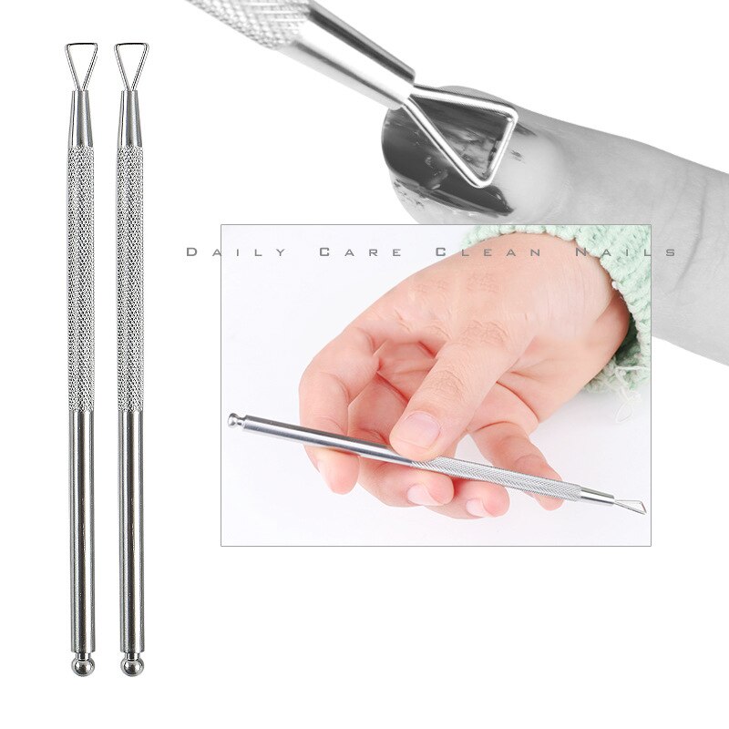 Kopytko robić skórek stal nierdzewna martwa skóra narzędzia robić manicure paznokci polski usuń skrobak czyste narzędzie paznokcie u stóp trymer nożyce