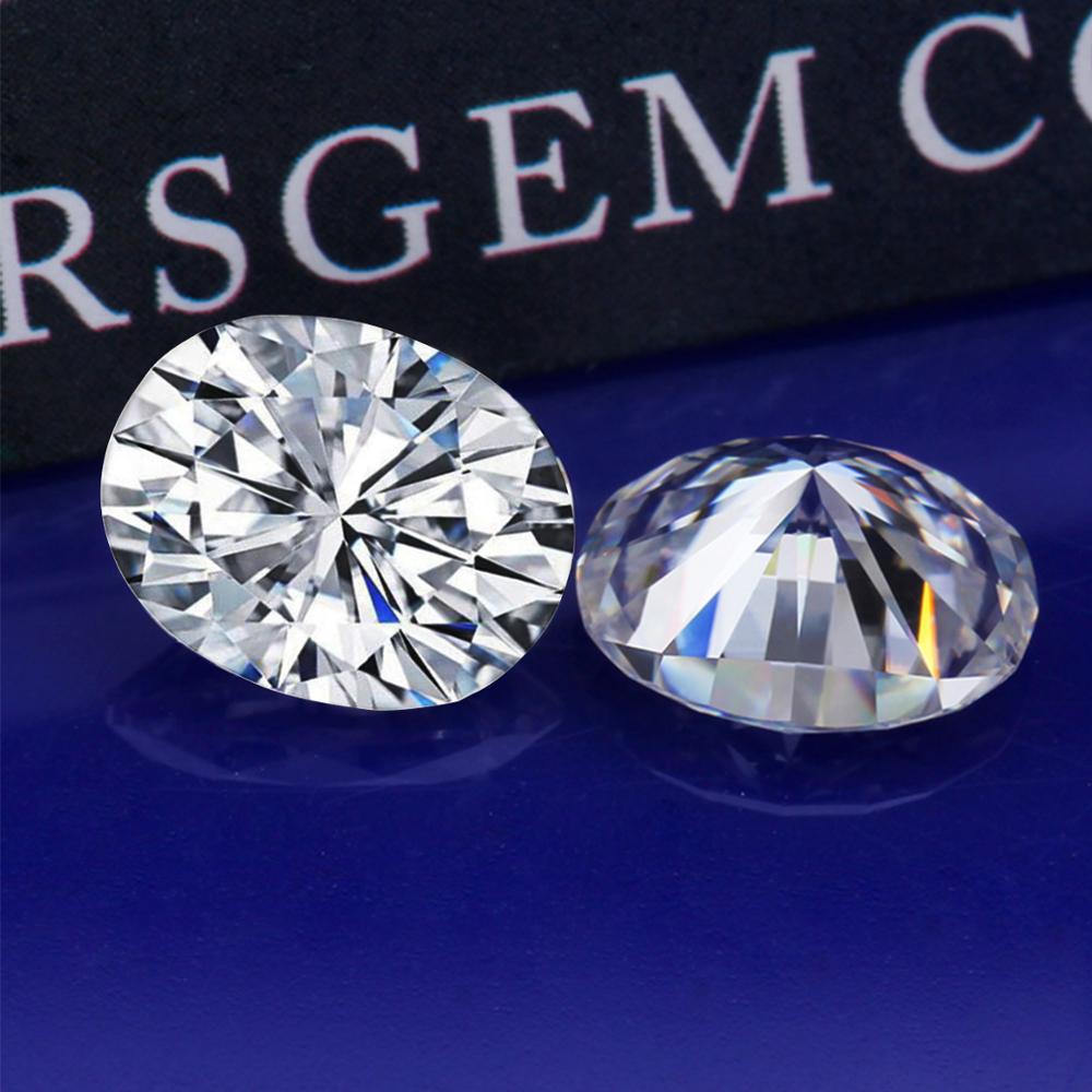 Losse Edelsteen Moissanite Stone 0.5ct 4*6Mm D Kleur VVS1 Ovale Vorm Uitstekende Cut Edelsteen voor Diamond Ring Sieraden