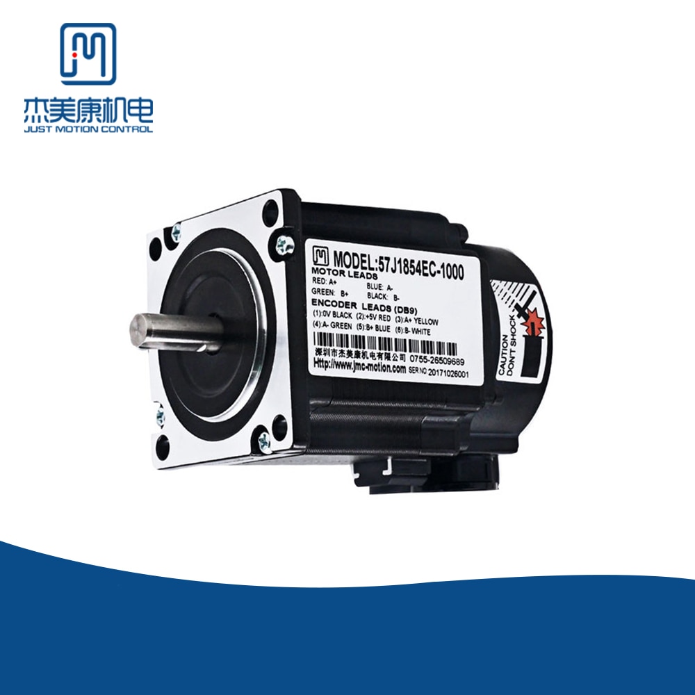 Jmc 57 Mm Nema 23 Volledige Gesloten Lus Stepper Servomotor Hoge Efficiëntie Gesloten Loop Stappenmotor 57J1854EC-1000