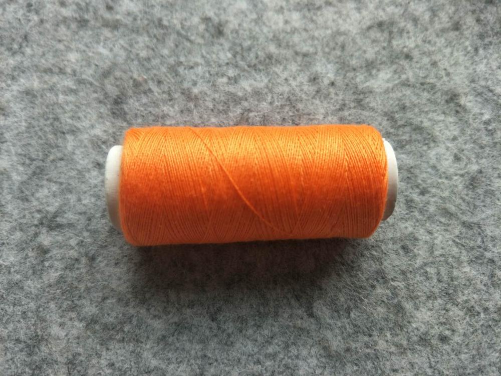 Multicolor bieden selecteren familie kosten naaigaren naaimachine draad hand naaigaren schoothoek 100 yard 1pcs: orange