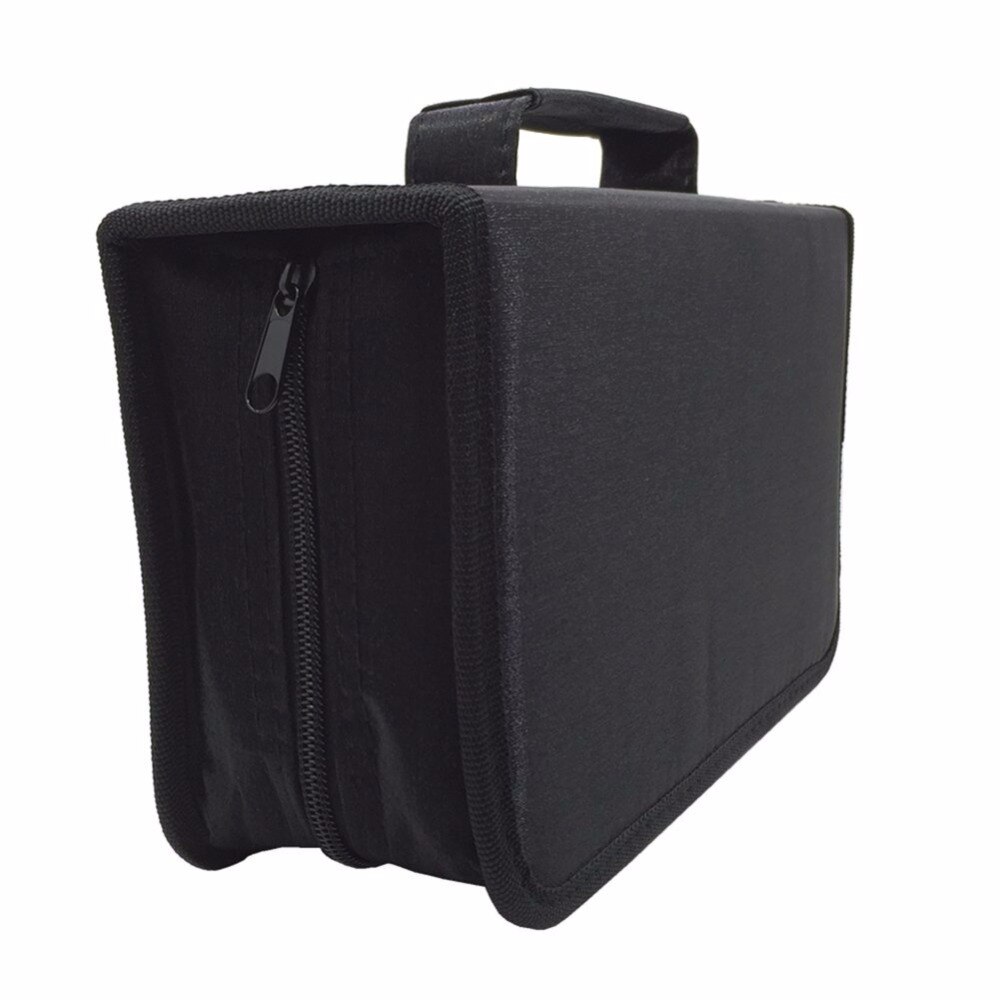 Étui de rangement pour DVD et CD, grande capacité de 128 disques, support pour voiture, sac de transport Portable pour accessoires DVD et CD