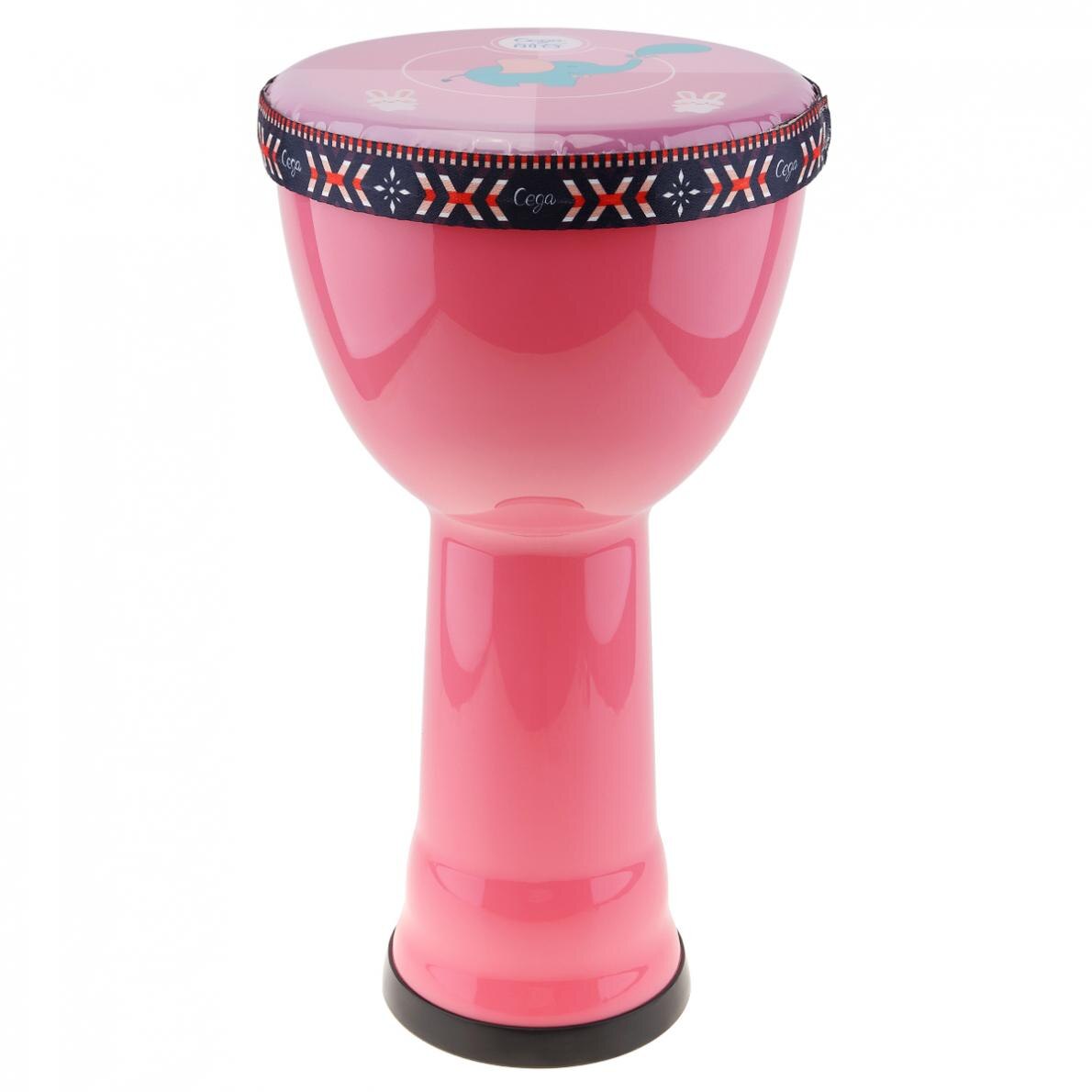 8 Inch Beautiful African Djembe Drum Colorful Cloth Art ABS Barrel PVC Skin Lightweight Children Hand Drum Musical Instrument