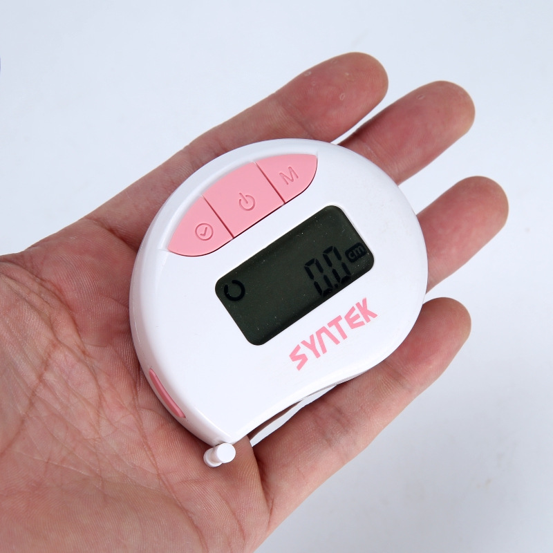 Syntek Digital Body Tape Measure 150cm LED Electronic Health Band Tape Ruler Circumference Linear Measure Mode Body Fat Calipers